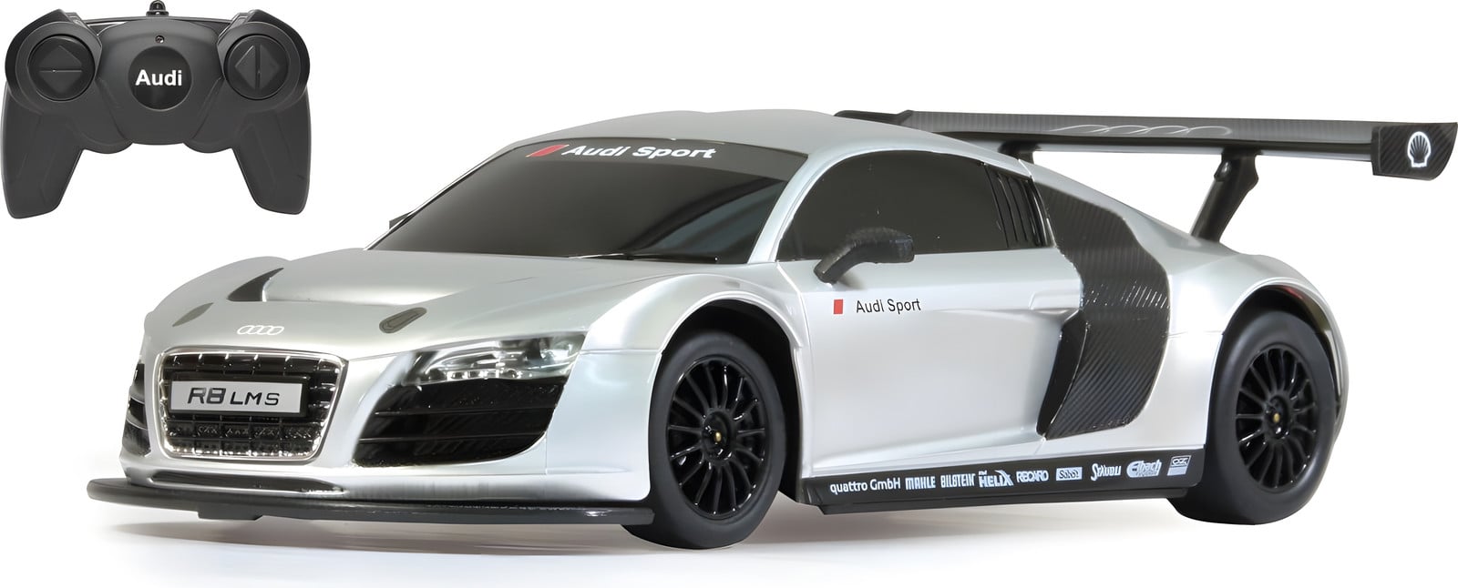 Jamara Germany Audi R8 LMS schaalmodel 1:24 zilver 27 MHz