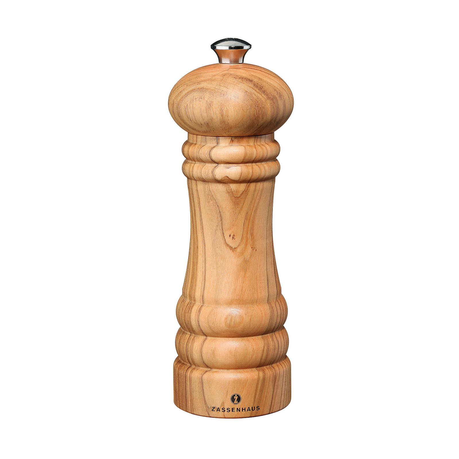 Zassenhaus pepermolen Berlin van olijvenhout, 18 cm