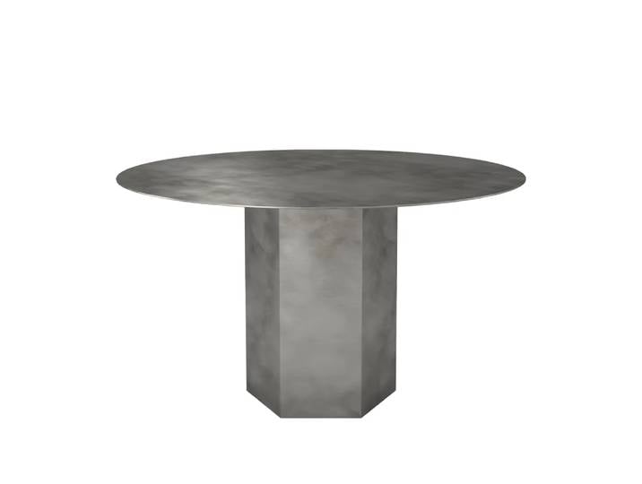 GUBI Epic Steel Esstisch Misty grey