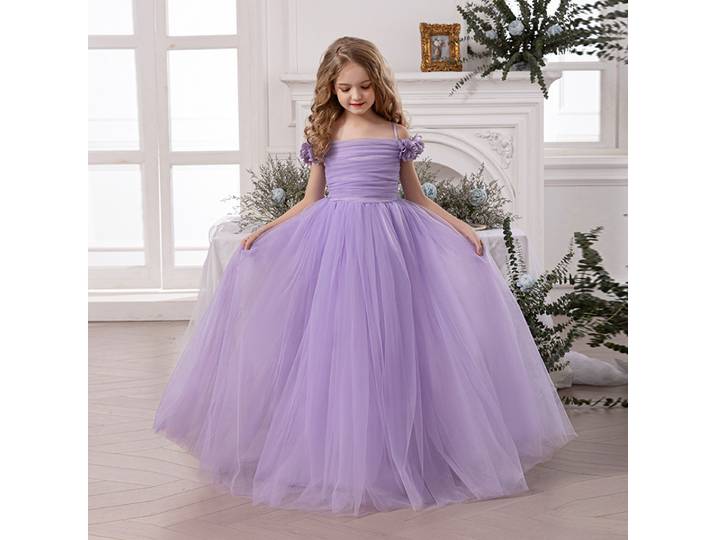 Robe de soirée pour filles adolescentes, robe de princesse élégante pour demoiselle d'honneur de mariage, violette, robe de bal pour fête d'anniversaire