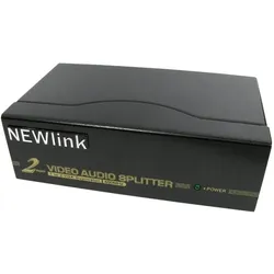 Cables Direct CDL 2 Port SVGA Splitter + Audio, Switch Box