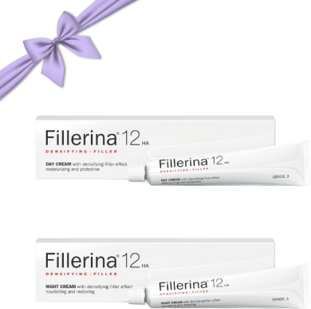 Fillerina 12 Creme de Dia 50ml + Creme de Noite 50ml - Grau 3
