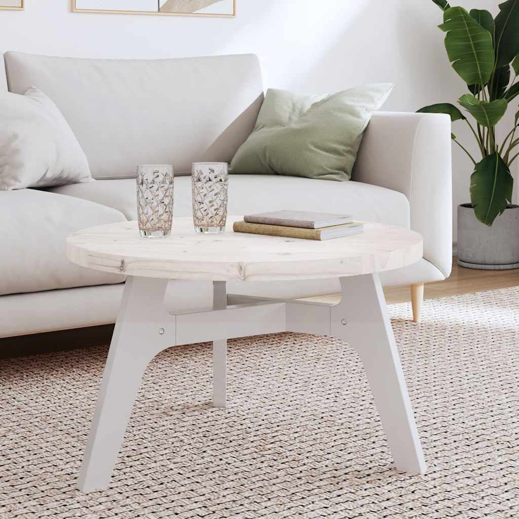 George Oliver Tiphonnet Solid Wood Table Top White 3cm H x 70cm W x 70cm D