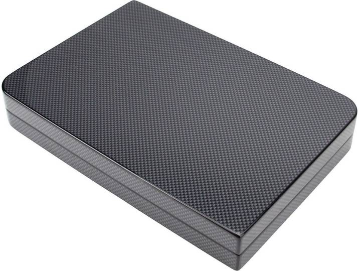 meytrade Humidor Zigarre Carbon Finish Pianolack für ca. 10 Zigarren
