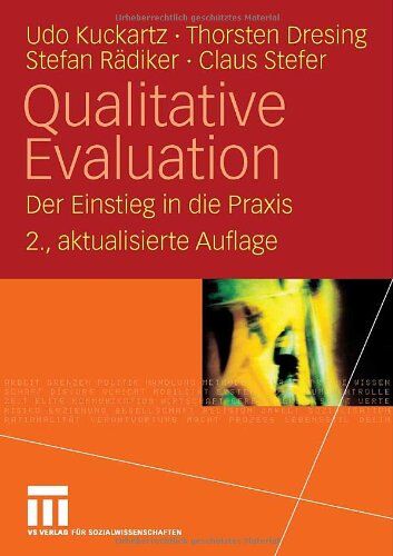 Udo Kuckartz - Qualitative Evaluation: Der Einstieg in die Praxis - Preis vom 12.10.2026 11:37:12 h