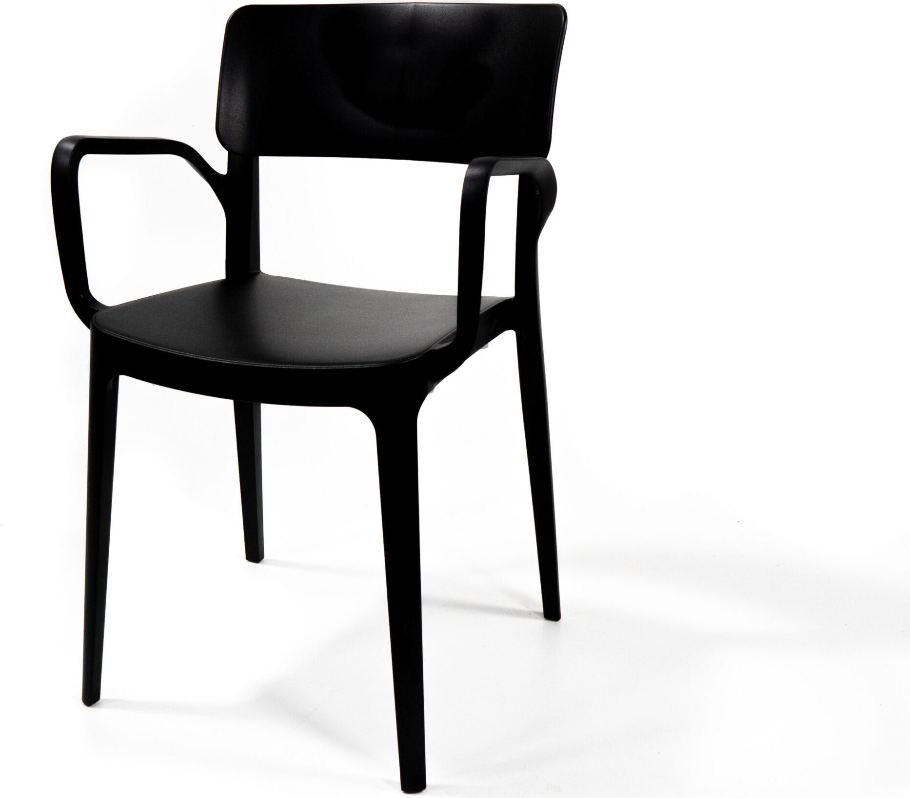 Wing Armchair Schwarz, Stapelstuhl Kunststoff, 50920