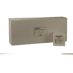 Plock GmbH 5000 Prägeservietten FUNNY | 1-lagig | 1/4-Falz | weiß | 32 x 32 cm