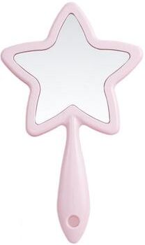 Fusion Finds Star Shaped Handheld Makeup Mirror Portable Beauty Mirror With Hanging Hole HD Single Sided Vanity Mirror pink