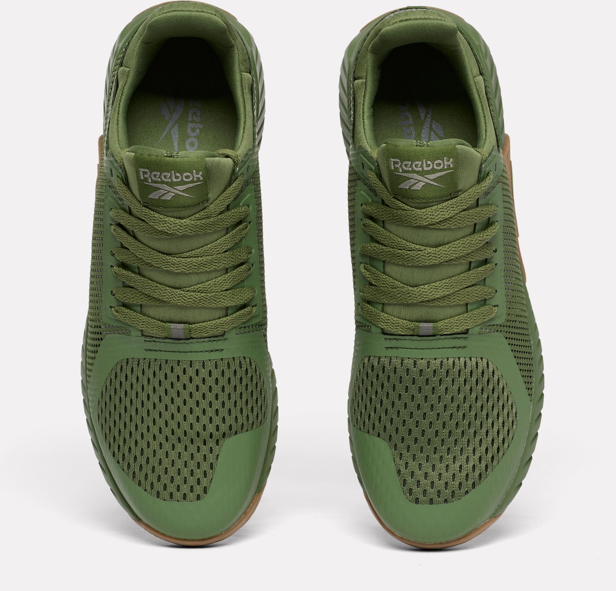 Trainingsschuh REEBOK "FLIP CHARGE", Herren, Gr. 45, grün (legacy grün, grau 4, reebok lee 3), Synthetik, Textil, Schuhe Trainingsschuh, ideal für Gym und Fitnessstudio legacy grün, grau 4, reebok lee 3 45