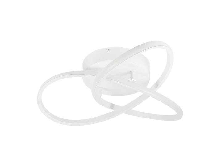 Plafonnier en fer aluminium blanc 40x40x14cm led 33w