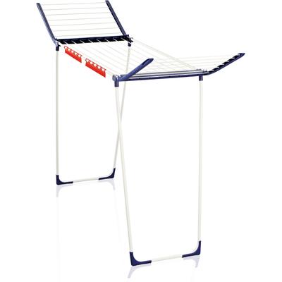 Wäscheständer LEIFHEIT "Pegasus 180 Solid Maxx", weiß (weiß, blau), B:196cm H:108cm T:55cm, Kunststoff, Metall, Wäscheständer