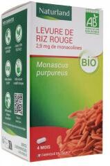 Naturland Levure de Riz Rouge Bio 120 Gélules - Pot 120 gélules