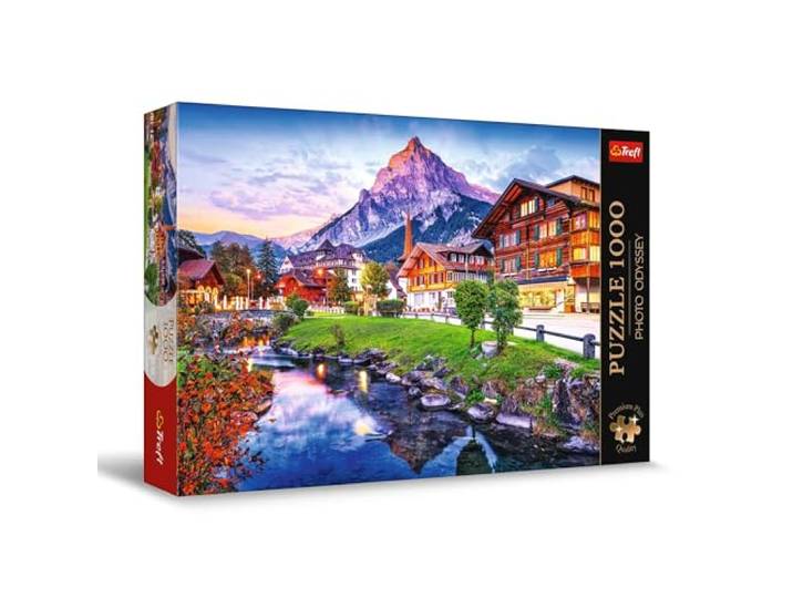 Trefl - Puzzels 1000 Stukjes, Een stadje in de Alpen, Zwitserland,