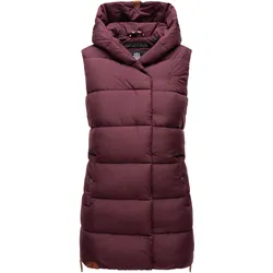 NAVAHOO Damen Designer Steppweste ärmellose Weste mit Kapuze Madilynaa