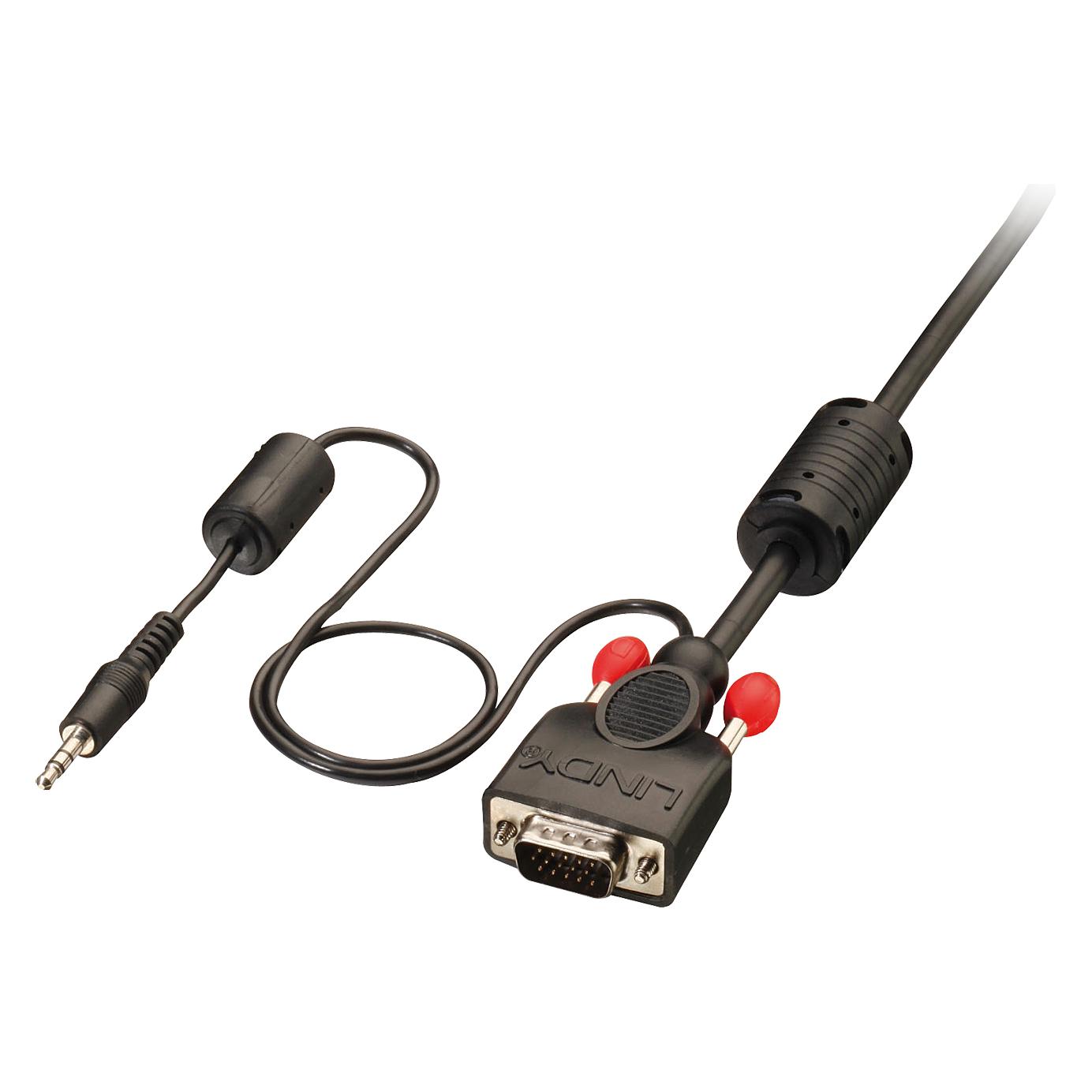 Lindy 3.5mm | VGA - 3.5mm | VGA (7.50 m) (37302)