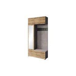 Garderobe  Tejo , grau , Maße (cm): B: 115 H: 231,9