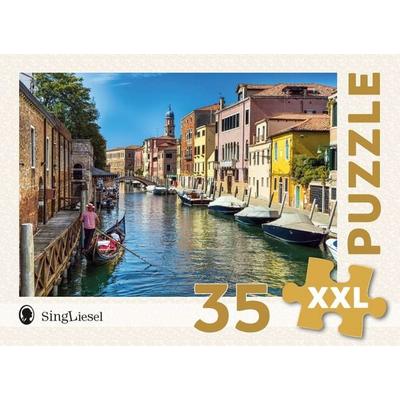 Demenz-Puzzle: Venedig. Das Demenz-Puzzle-Spiel mit 35 Puzzle-Teilen im XXL-Format