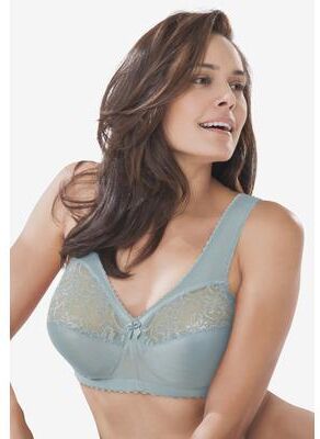 Plus Size Women's Glamorise® Magic Lift® Support Wireless Bra 1000 by Glamorise in Glacier (Size 50 I)