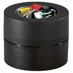 Maul Klammerspender 3012490 7,3x6cm rund Kunststoff schwarz +Klammern