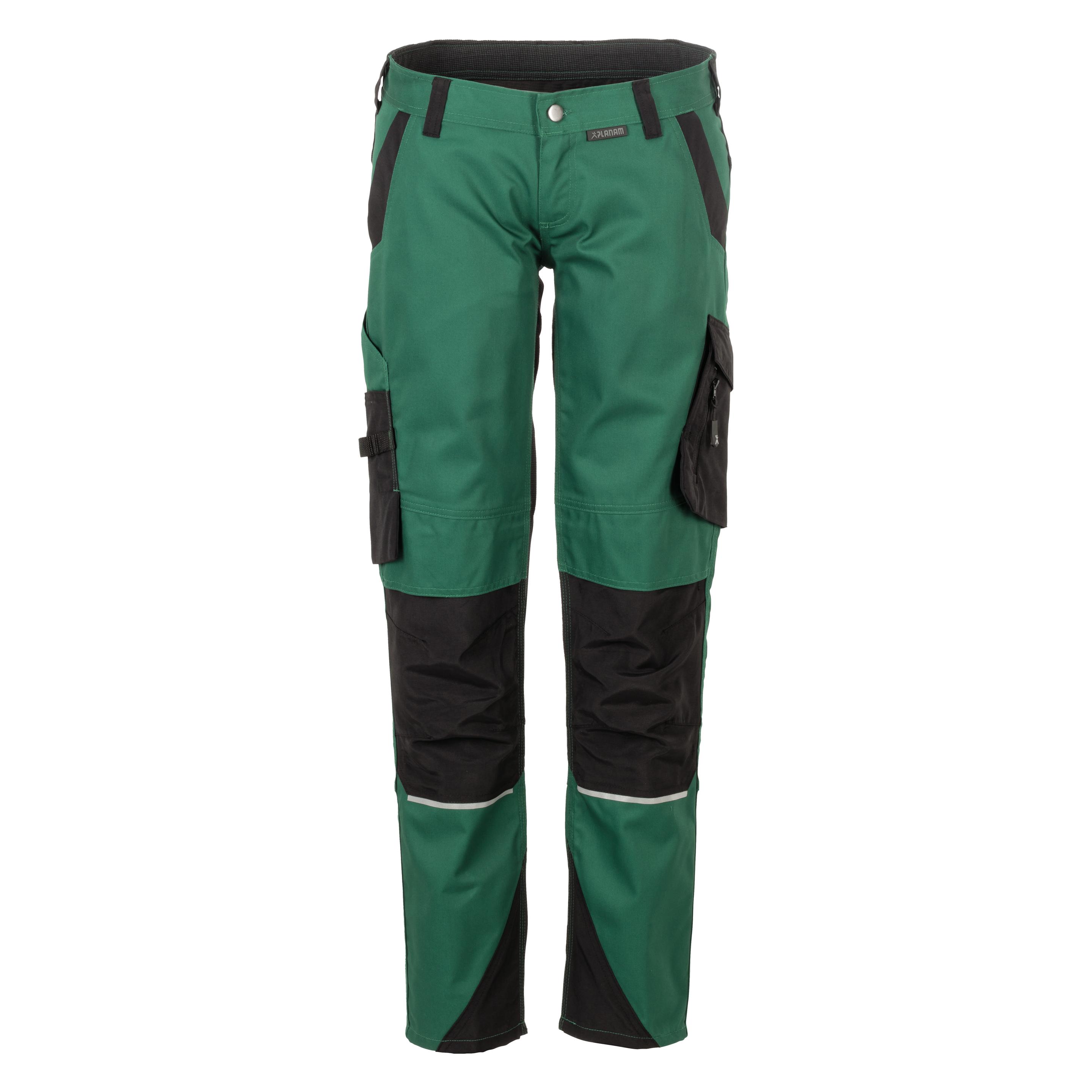 Planam Norit Arbeitshose Damen Bundhose grün schwarz Grösse 36 (36) (31264354)
