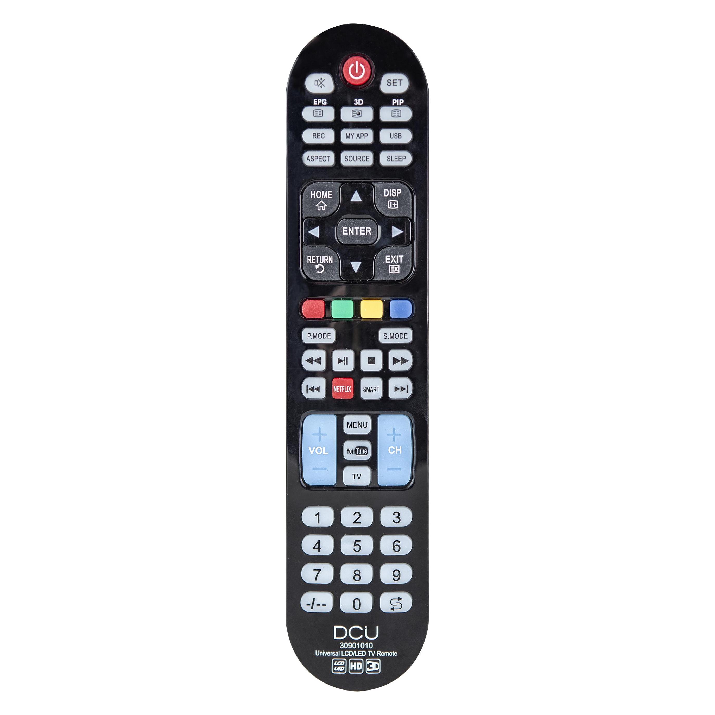DCU Tecnologic Universal TV Remote (Universal Fernbedienung, Infrarot) (30901010)