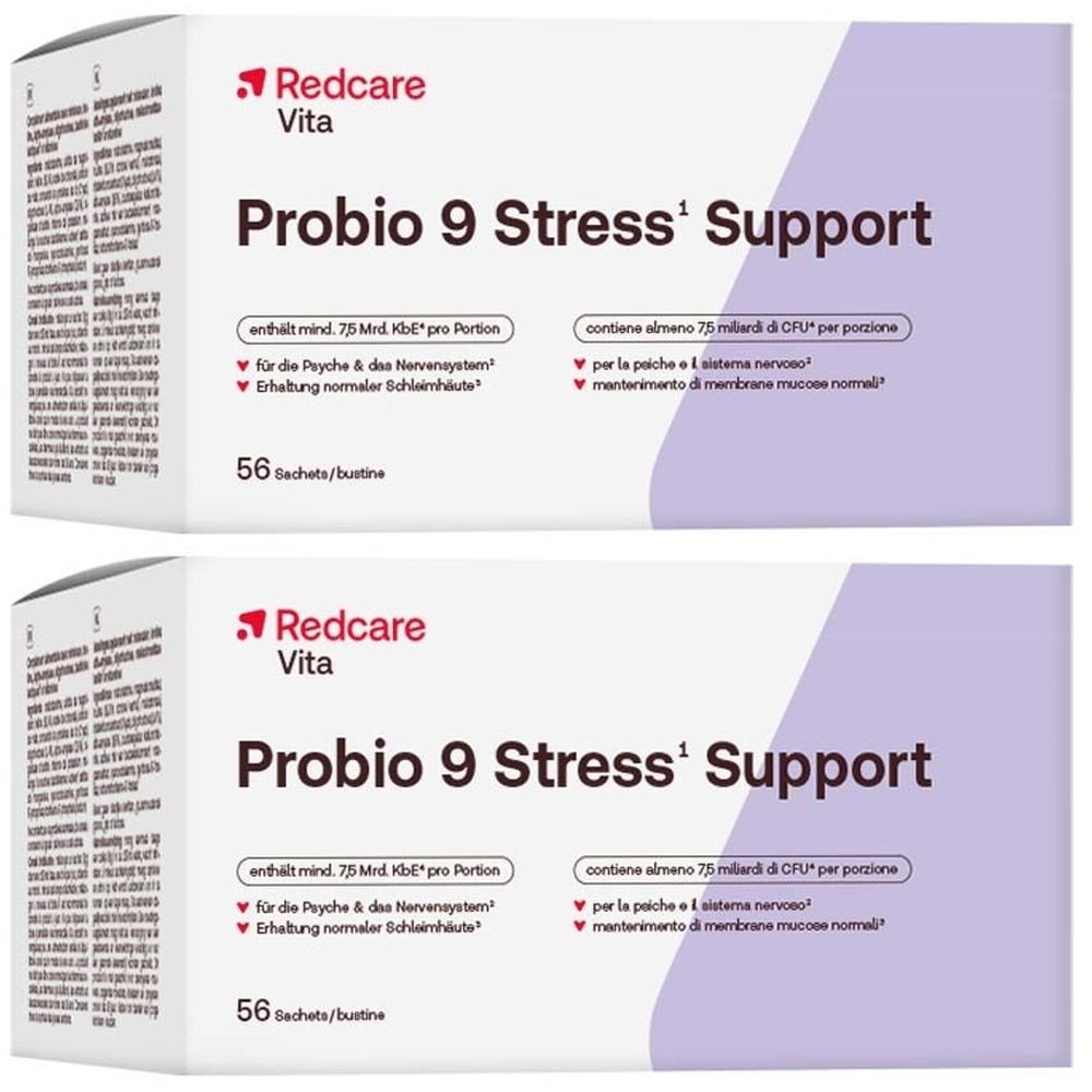 Redcare Vita Probio 9 Stress¹ Support Doppelpack 2x56x3 g Beutel