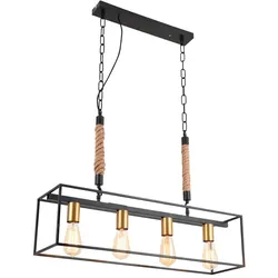 DesignLive Pendelleuchte Corland Alu, Eisen, Stahl & Metall Schwarz