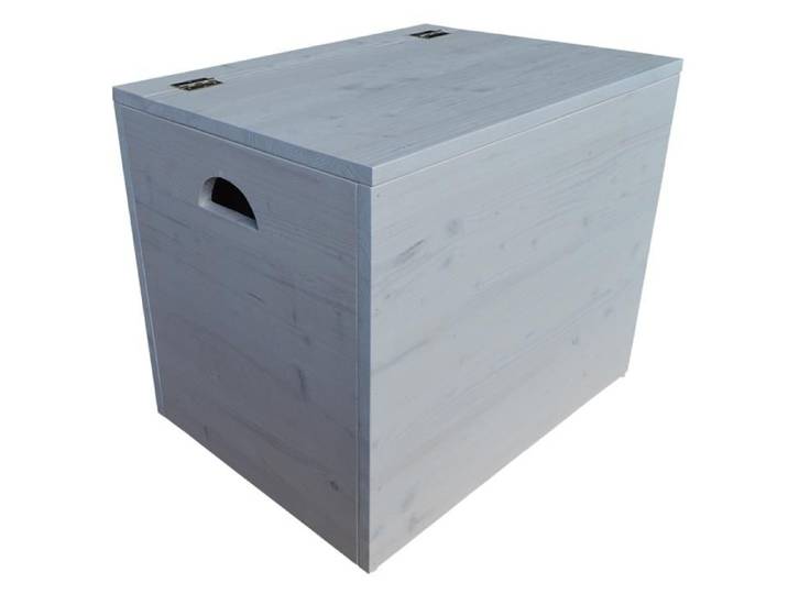 Coffre de rangement en bois massif SHABBY CHIC cm 58