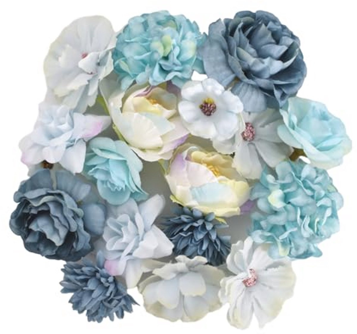 20 stuks Mini Kunstbloemen voor decoratie en knutselen