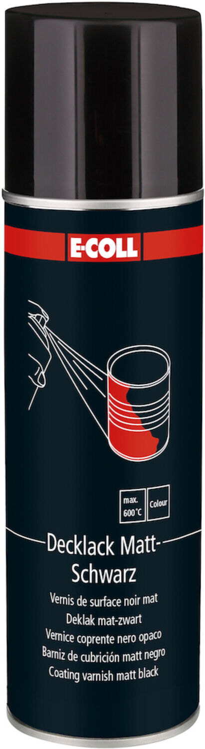 E-COLL Decklack 400ml mattschwarz (4317784349116)