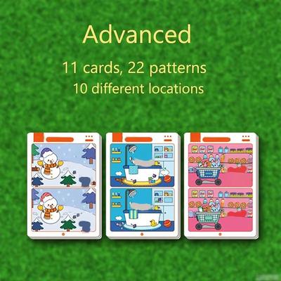 Inspired Finds Reusable Find The Difference Game Wipe Clean Activity Cards For Kids Focus And Attention Training senior