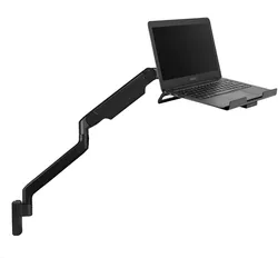 Humanscale M2.1 Laptop Wandhalterung mit Schwenkarm schräg, schwarz