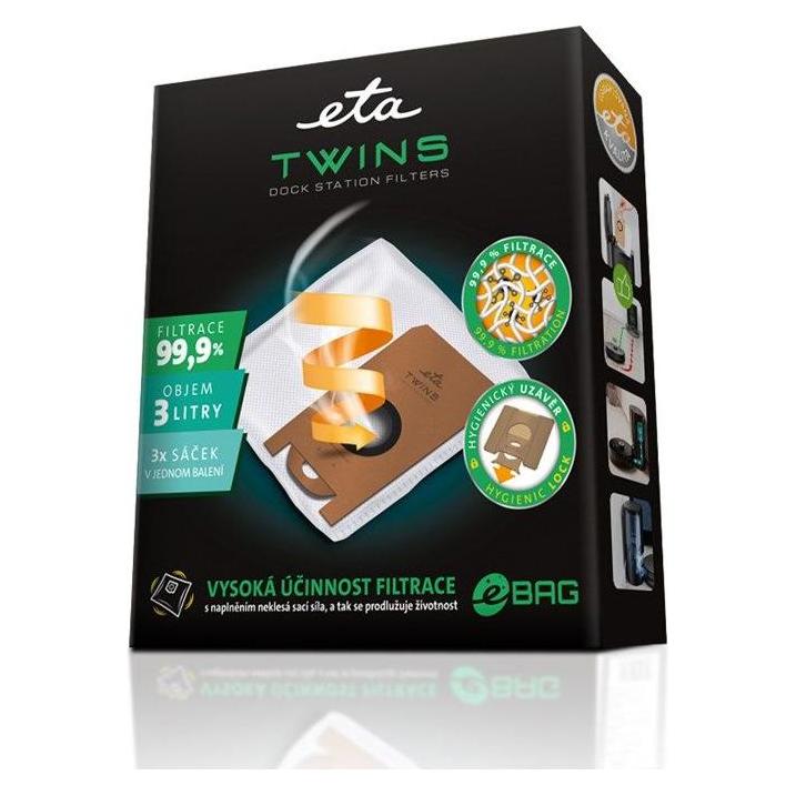 ETA Dust bag 624000280 3000 ml, 3 pc(s), For Twins 6240 90000 (3x) (ETA624000280)