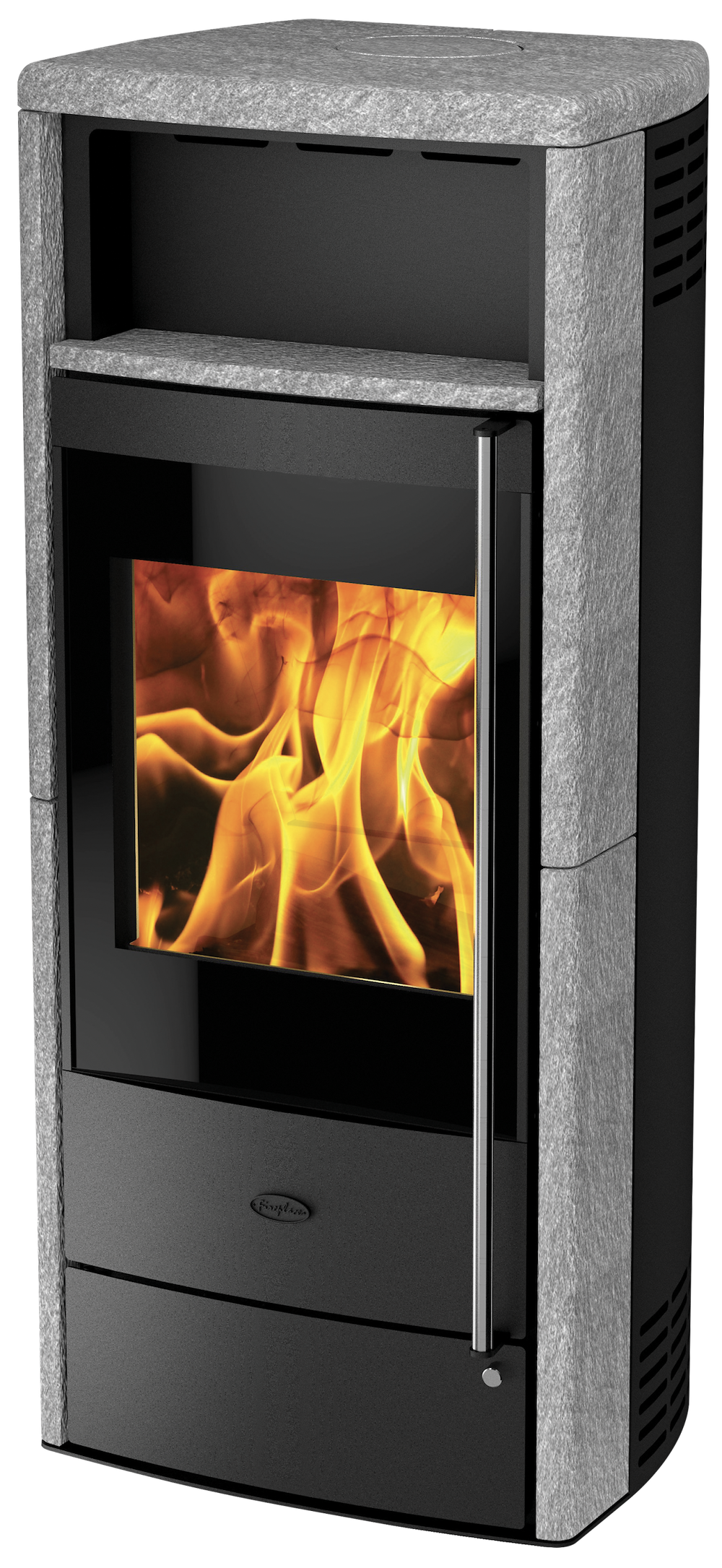 FIREPLACE TERAMO RLU Speckstein, 6 kW H1270xB540xT445 mm, 207 kg 08096970