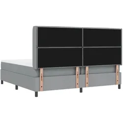 vidaXL, Boxspringbett, Alexandria (Linien-Design) (200 x 200 cm)