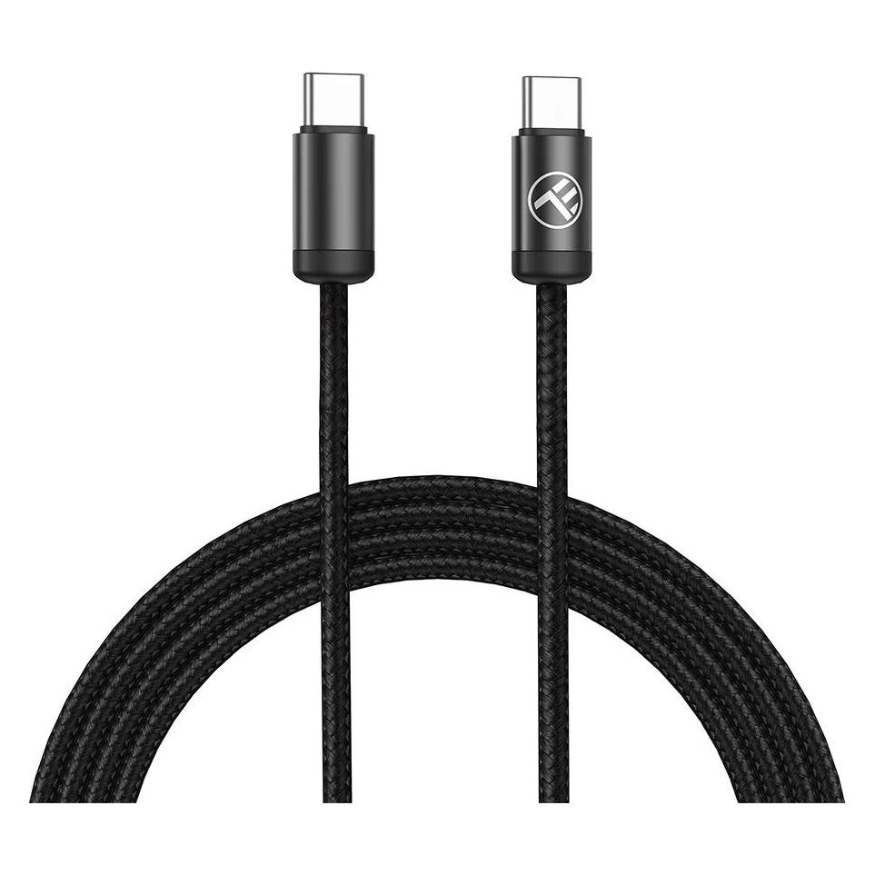 Tellur Minimalist USB-C to USB-C Cable 3A 1m Black (1 m, USB 2.0, 60 W) (TLL155791)