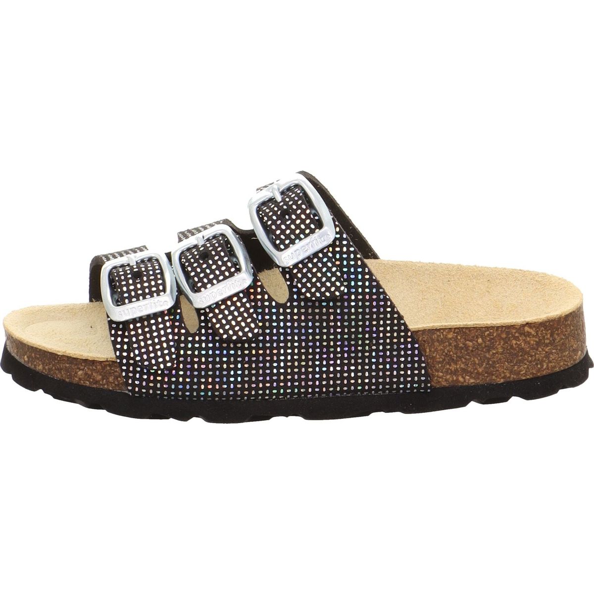 Superfit Fussbettpantoffel schwarz (0010) 24 1-800113-0010-24