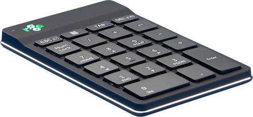 R-GO Tools Numpad Break Bluetooth, Kabellos Nummernblock Ergonomisch, Geräuscharme Tasten Schwarz