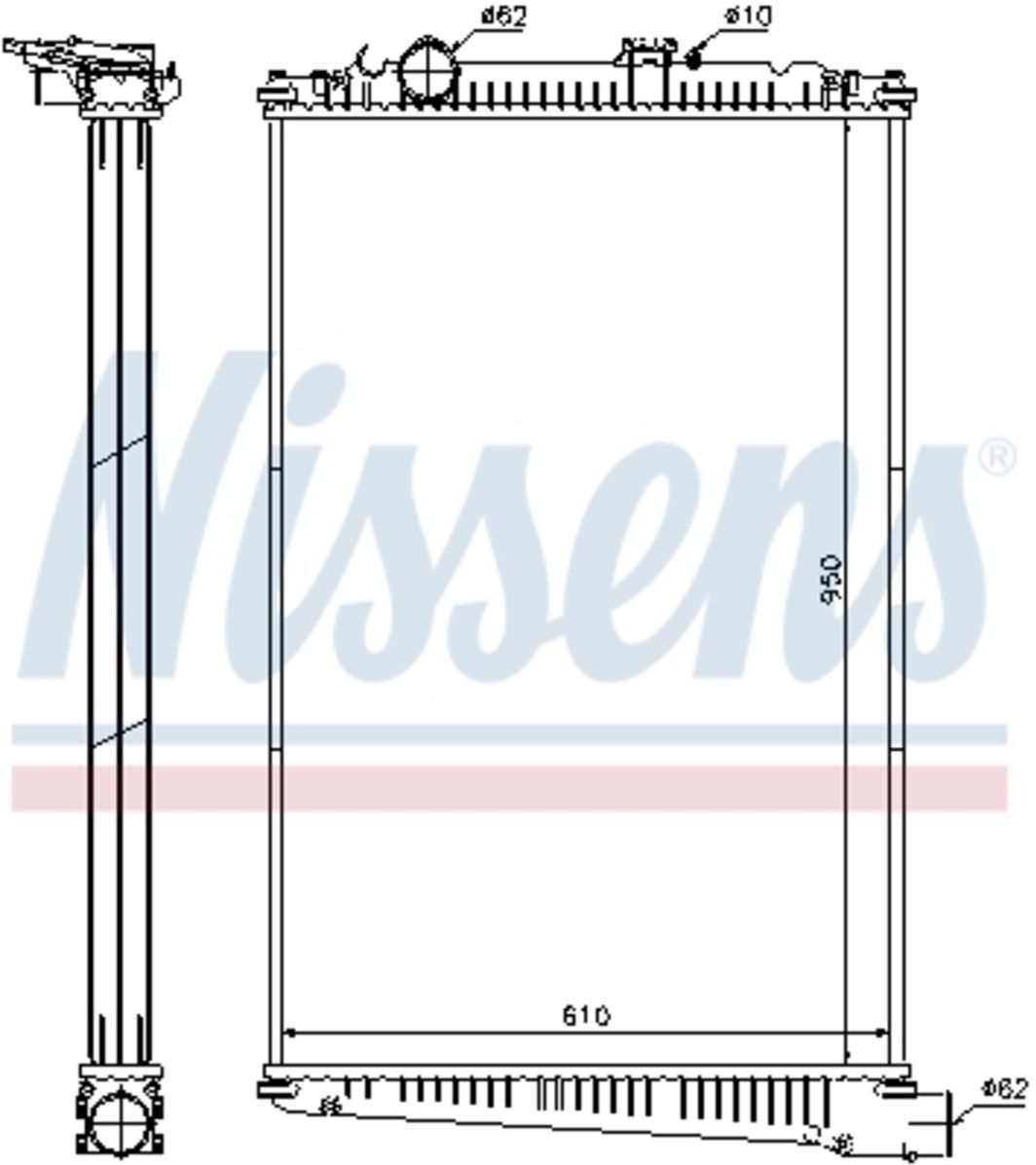 Motorkühler NISSENS 614420