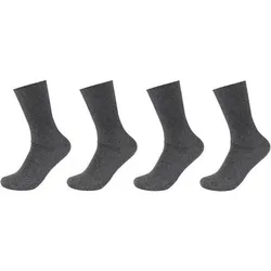 CAMANO Herren Socken Online function diabetical rib Socks 4p, Größe 35-38 in Grau Grau