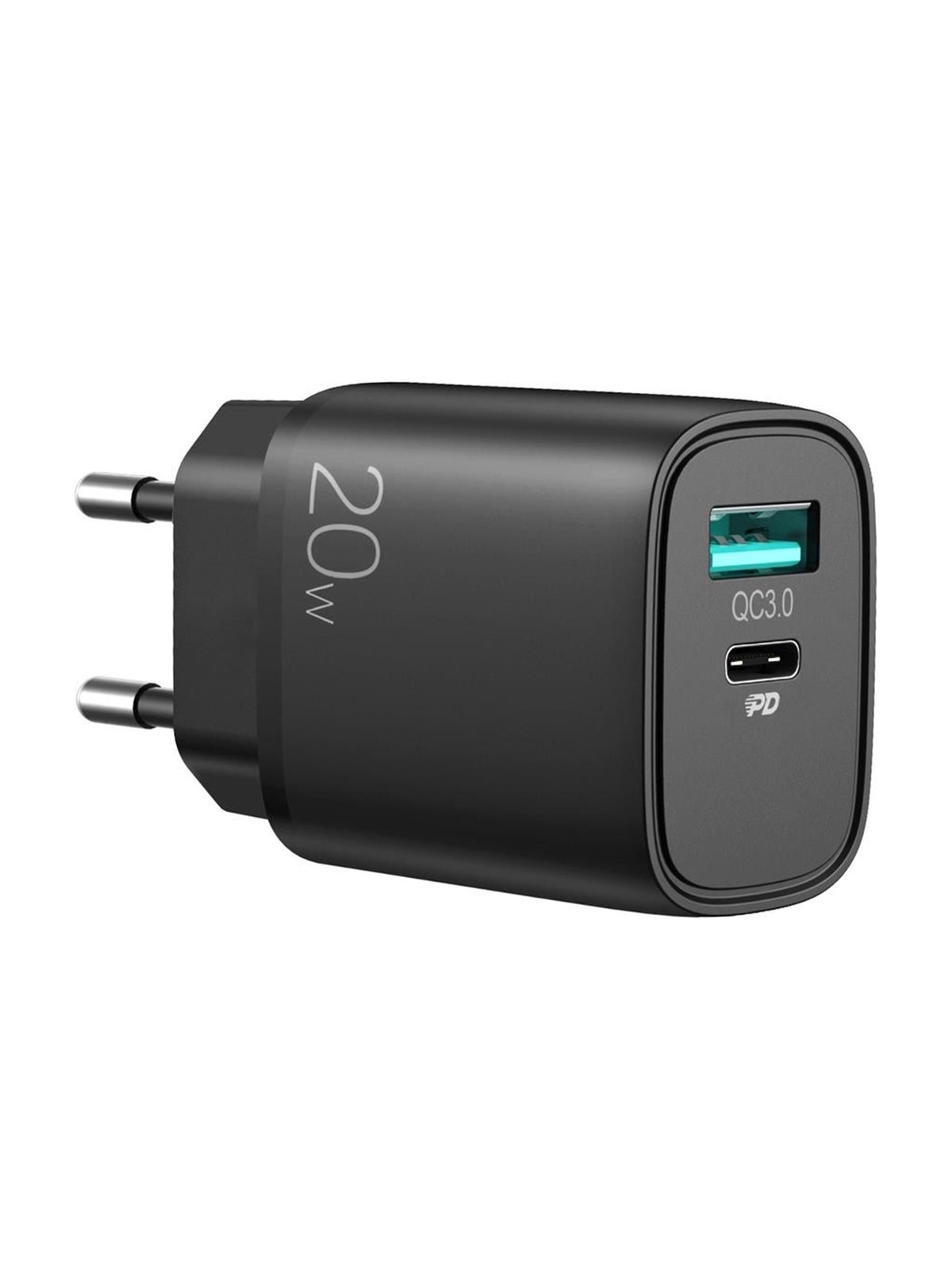 SiGN Fast Charger USB & USB-C - PD & Q.C3.0 - 3.5A - 20W - Black