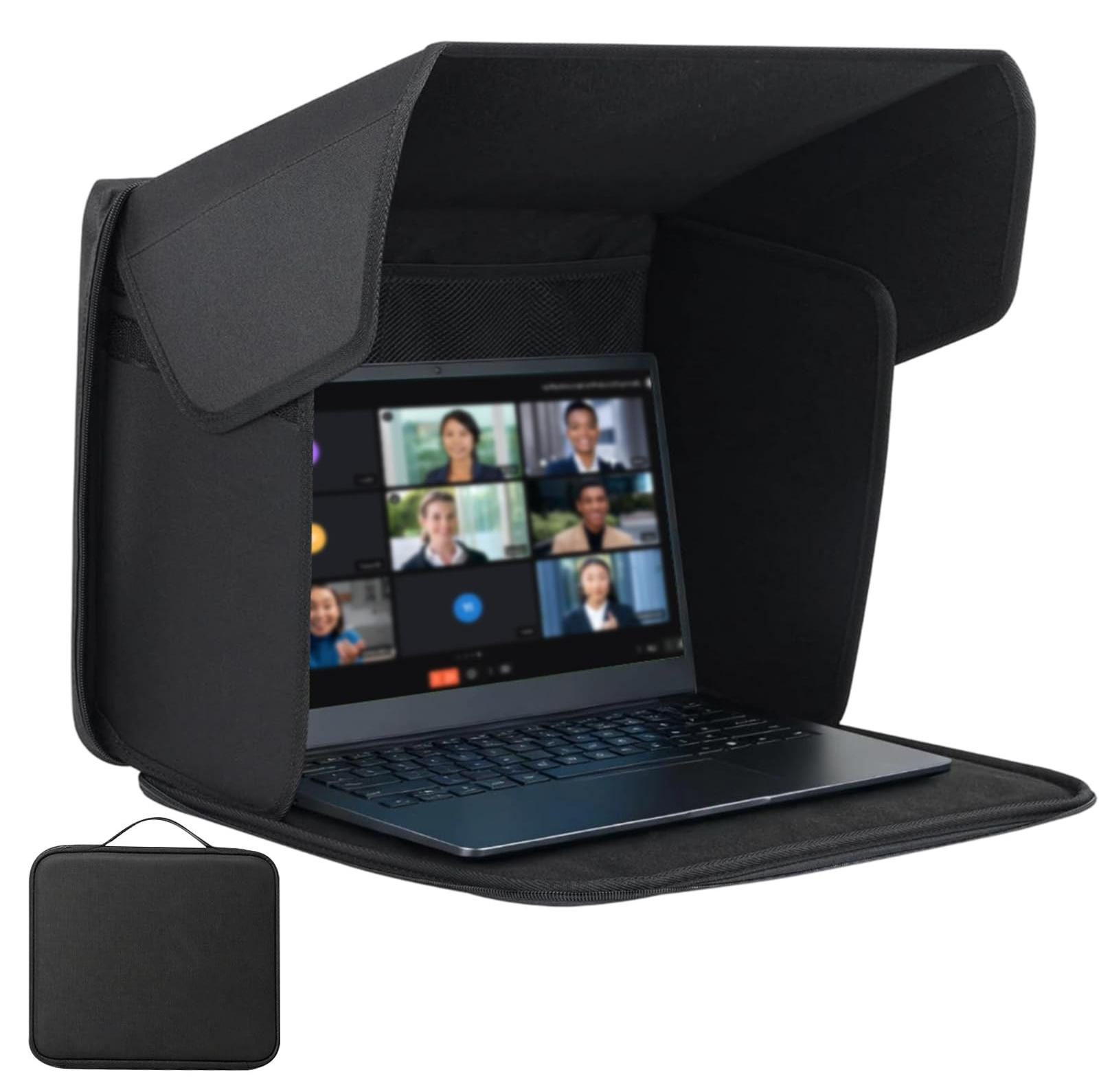 Inklapbare laptop zonneklep en privacybescherming