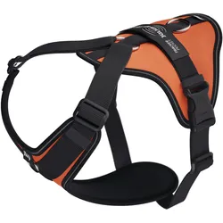 Julius-K9 K9 Longwalk light sele w/trackerpocket,UV Orange,XL (XL, Hund), Halsband + Leine