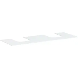 Hansgrohe Xevolos E Konsole, Mattweiß, 1570 x 550 mm, 2 Ausschnitte für Aufsatzwaschtisch, geschliffen