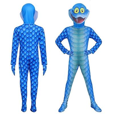 Tierdetektiv Schlange Reptil Bodysuits Jungen Kinder Erwachsene Halloween Karneval Party Leistung