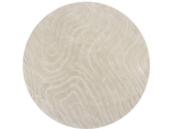Teppich Hibachi Natural Welle, Düne Wolle 160 x 160 cm