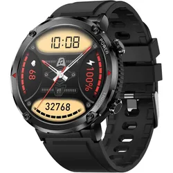 Gravity GT21-3 Smartwatch + schwarzes Silikonarmband (ohne SIM), Smartwatch