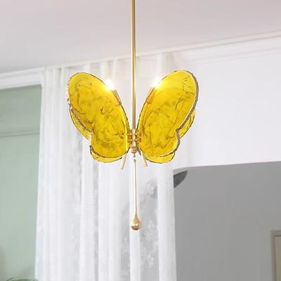 LED-Pendelleuchte Schmetterling Kronleuchter Modell Zimmer Bekleidungsgeschäft Hotel Restaurant Hotel Club Lobby Licht, postmoderne Licht Luxus kreative fliegende Untertasse Kronleuchter