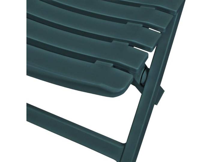 Ensemble de bistro pliable - WIENS - 3 pièces - Plastique - Vert - 79x72x70 cm - Résistant aux intempéries
