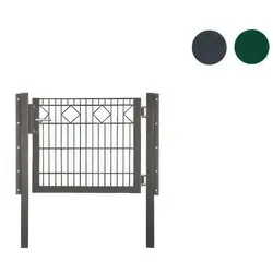Gittermatten Tür 6/5/6 - anthrazit [RAL 7016] - 100 x 120 cm